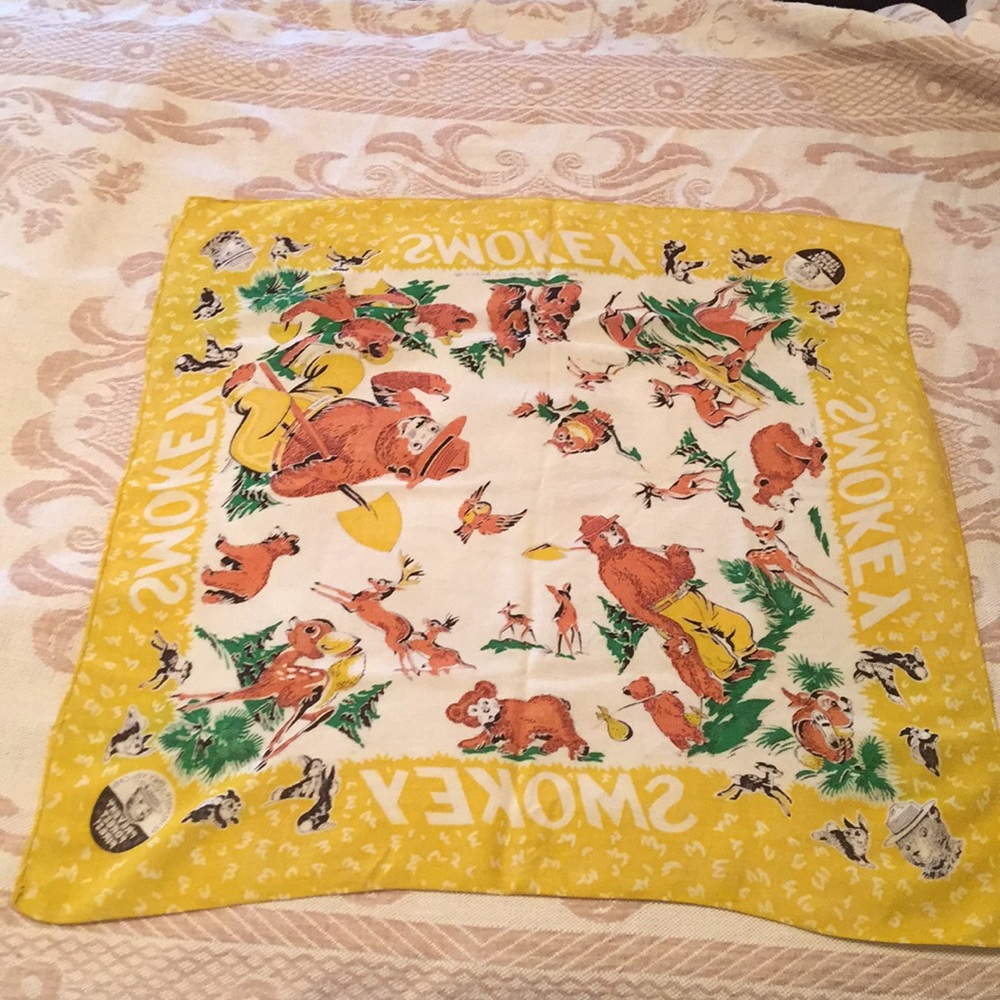 Vintage Smokey The Bear Bandana/Scarf - Picture 6 of 9